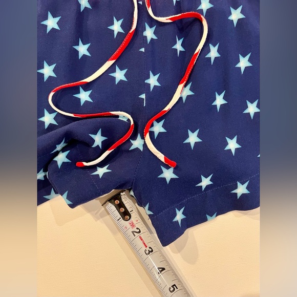 Tipsy Elves American Flag Red and White Striped Jumpsuit Blue Starry Bottom XS - Picture 4 of 15